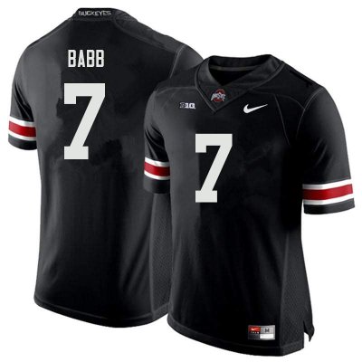 Men's Ohio State Buckeyes #7 Kamryn Babb Black Nike NCAA College Football Jersey Original UIC7344DM